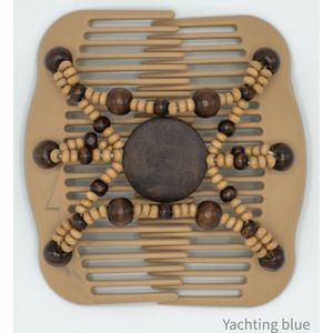 Haarkammen - dubbel -  met kralen - haarclip - dubbele kam - kralen - haarclips dames -