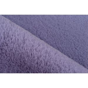 Lalee Heaven - ronde Vloerkleed - Tapijt – Karpet - Hoogpolig - Superzacht - Fluffy - Shiny- Silk look- rabbit- ROND 160x160 cm lavendel paars