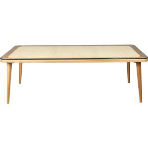 Salontafel Rechthoekig - Rotan Beige - 120x60x35cm Giga Meubel