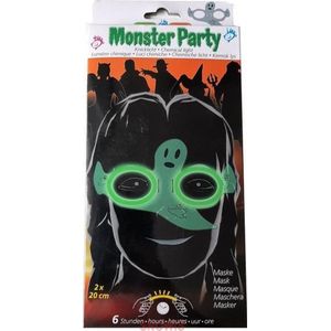 Maro toys - Monster party kniklicht masker geest Groen