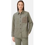 camel active Overshirt gemaakt van katoen lyocell mix - Maat womenswear-XXS - Grijs - Groen