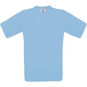 B&C Exact 150 Kids T-shirt Sky Blue Maat 3/4 (onbedrukt - 5 stuks)