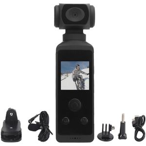 Pocket Camera 4K - Draaibare Lens 270° Graden / 60FPS / WiFi / 30M Waterdicht - Action Camera 4k - Vlogcamera