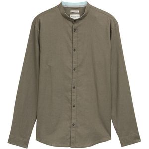 Tom Tailor Regular fit overhemd met linnen inhoud