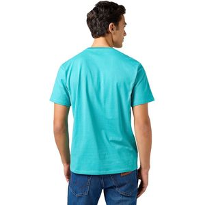 Wrangler SMALL Logo Tee, Latigo Bay, 3XL