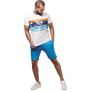 Embrator mannen Huispak / Zomerset Proud Everyday wit/turquoise maat XXL