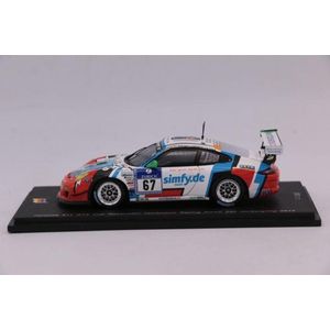 De 1:43 gegoten modelauto van de Porsche 997 GT3 Cup Raceunion Racing # 67 van de ADAC 24H Nurburgirng 2014 De coureurs waren Hennerici/Scholze/van Campenhoudt en Trebing. Dit schaalmodel is beperkt tot 300 stuks. De fabrikant is Sp