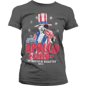 Rocky Dames Tshirt -S- Apollo Creed Grijs