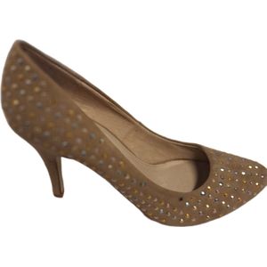 LA STRADA-PUMPS-SAND-MICRO STUDS -SIZE 40