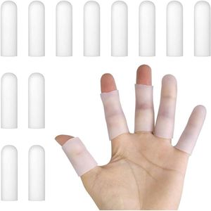 Inovra Plus - Siliconen vingerbescherming: 12 stuks gelmanchetten voor vingers en duimen - bescherming en comfort - duurzaamheid gegarandeerd