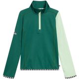 WeeDo - Shirt - Groen - Halve Rits - Lange Mouw - Normale Pasvorm