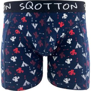 Boxershort - SQOTTON® - Wigwam - Zwart - Maat M