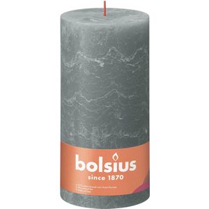 Bolsius Stompkaars Eucalyptus Green Ø100 mm - Hoogte 20 cm - Grijs/Groen - 125 Branduren