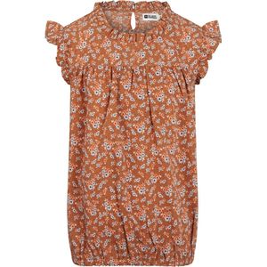 No Way Monday-Meisjes Blouse ss-Bruin