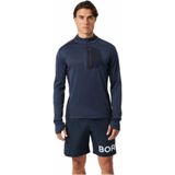 Björn Borg - Borg Fleece Midlayer - Blauw - Longsleeve