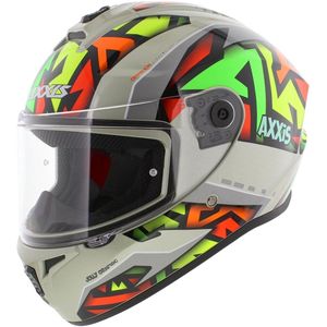 Axxis Draken S helm Jolly glans grijs L - Motorhelm, scooterhelm & karthelm