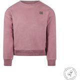 Koko Noko - Bio Cotton - Sweater with crewneck dropped shoulder - Mauve - Maat 92