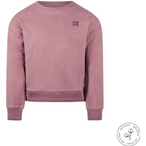 Koko Noko - Bio Cotton - Sweater with crewneck dropped shoulder - Mauve - Maat 92