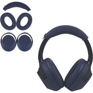 Allecto Plus - Oorkussen-beschermhoes voor over-ear hoofdtelefoon | Sportief en zweetbestendig (blauw)