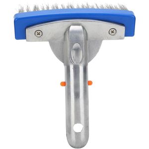 Allecto plus - Zwembadborstel met 5,5 RVS haren voor zwembadreiniging