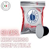Borbone Rosso Respresso - 50x Nespresso Compatibel Koffiecups - Italiaanse Espresso Koffie