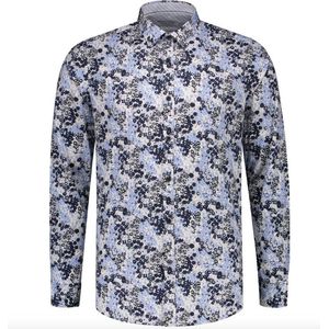 Dstrezzed Overhemd Slim Fit Print Wit (303282 - 100)