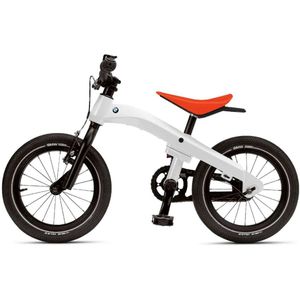 BMW - Kids Bike 14 inch - Kinderfiets en Loopfiets in Eén - Wit - Aluminium Frame