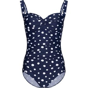 Pastunette Dames Badpak Dots - Blauw - Maat 42