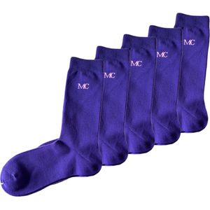 Paarse Sokken | Heren - dames sokken | 5 paar | Maat 43 - 46 | Hoge kwaliteit | Snelle levering