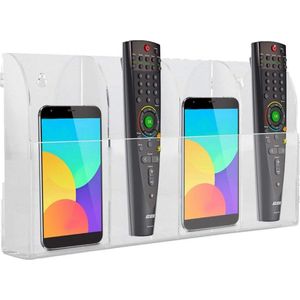 Airconditioning Afstandsbediening Houder Opbergdoos Wandhouder - Praktische Organisatie Oplossing voor Afstandsbedieningen - Wandmontage - Wit - Ruimtebesparend Design - Eenvoudige Installatie - Voor Gebruik met Verschillende Afstandsbedieningen