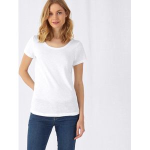 6 Pack Vanilla Dames T-shirt rond hals-Maat 42-XL- (kleuren Zwart- Wit- Roze)