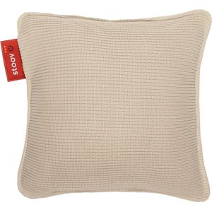 Stoov Warmtekussen - Ploov - Duurzaam & Draadloos - Infrarood warmtekussen - 45x45 Knitted Sand Beige - Standaard Batterij