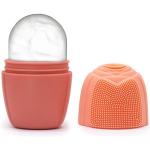 Siliconen IJs Gezichtsroller - Perzik - Ice Roller - Facial Roller - Face Roller Massage - Gezichtsmassage - Gezichtsroller - IJsroller - Verjonging