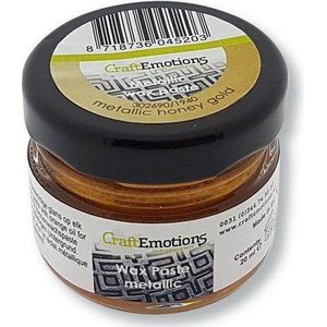 CraftEmotions Wax Paste metallic - honing goud 20 ml