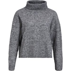 Object Minna Roll Neck Sweater Grijs S Vrouw