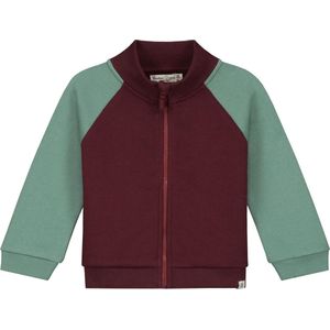 Smitten Organic Eagle Geborduurd Block Color Melange Sweat Jacket