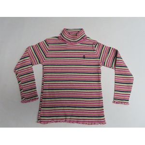 Trui - Coltrui - Meisje - Streepje - Creme, roze, rood ... - 3 jaar 98