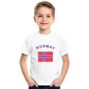 Kinder t-shirt vlag Norway M (122-128)