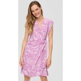 Knielange jurk in wikkellook