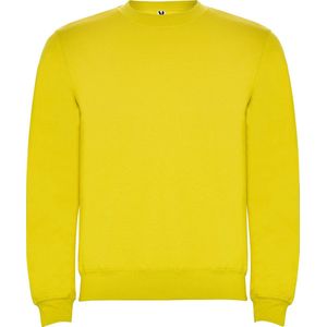 Gele unisex sweater Clasica merk Roly maat XL