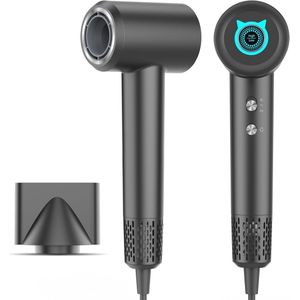 Sneldrogende haardroger met warme en koude luchtknop