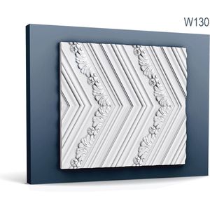 3d muurpaneel Orac Decor W130 LUXXUS CHEVRON Wandpaneel Sierelement tijdeloos klassieke stijl wit 2 m