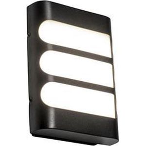 QAZQA Gaev - Moderne LED Wandlamp Voor Buiten - 1 Lichts - D 5 cm - Zwart - Buitenverlichting