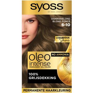SYOSS - Oleo Intense 6-10 - Haarverf - Permanente Haarkleuring - Donkerblond - Langdurige Kleur - 1 stuk