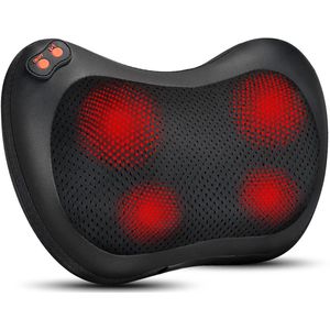 Shiatsu Massagekussen - Elektrisch Nek en Rug Massage Apparaat - Massage Apparaten - Elektrisch Nekmassage Apparaat voor Nek - Schouder - Rug - Voeten - Shiatsu Massage Apparaten