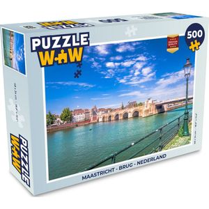 Puzzel Maastricht - Brug - Nederland - Legpuzzel - Puzzel 500 stukjes