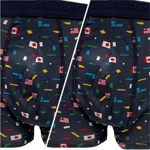 Embrator mannen Boxershorts 2-stuks overall print maat 2XL