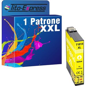 PlatinumSerie 1x cartridge alternatief voor Epson T1814 Yellow
