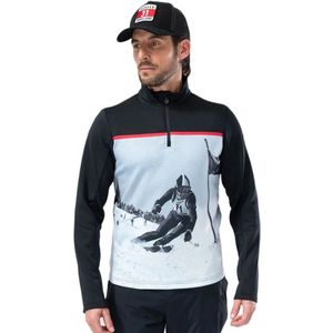 Duvillard Mika 2 Sweatshirt Met Halve Rits Zwart 48 Man