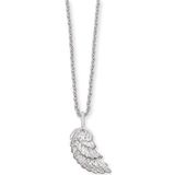 Engelsrufer - Vleugel - Ketting - 925 Zilver - Gerhodineerd - 39 cm